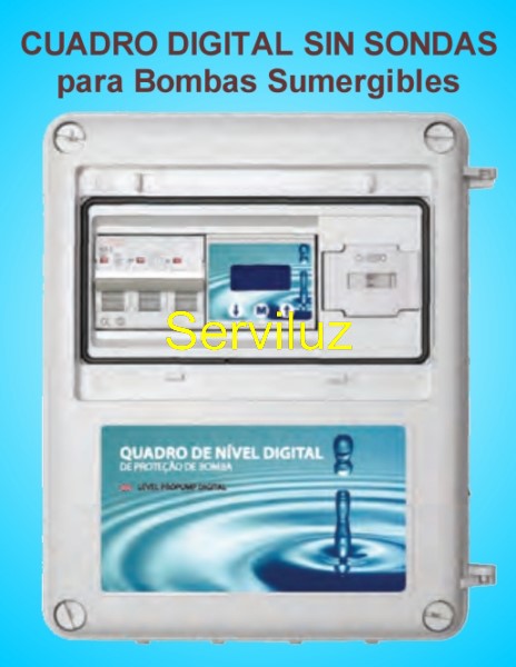 Cuadro Nivel Digital para Bombas Sumergibles sin Sondas Trifasico 0.50 a 7.5 HP - Haga click en la imagen para cerrar